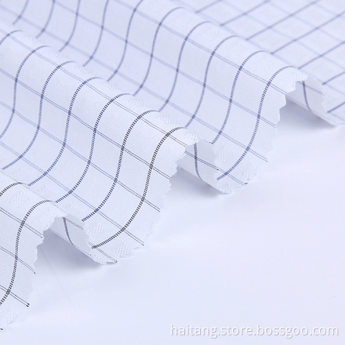 Check Bamboo fabric Polyester Fabric Anti-wrinkle Business